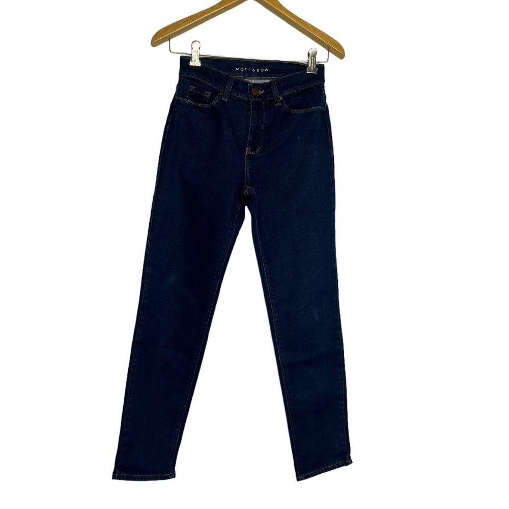 Mott & Bow Women's Skinny Jeans Denim Dark Indigo - Size 24